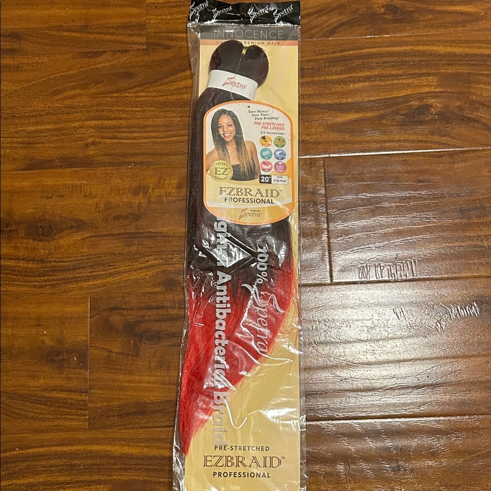 EZBraid Professional Hair Extensions Red and Black